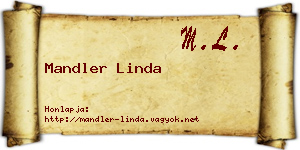 Mandler Linda névjegykártya